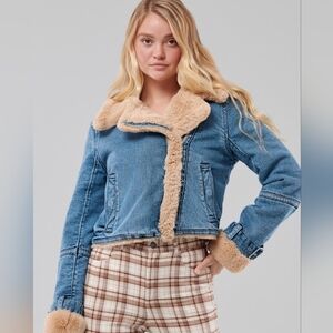 Hollister Sherpa Jean Jacket